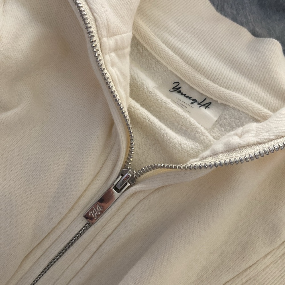 Young LA cream quarter zip.